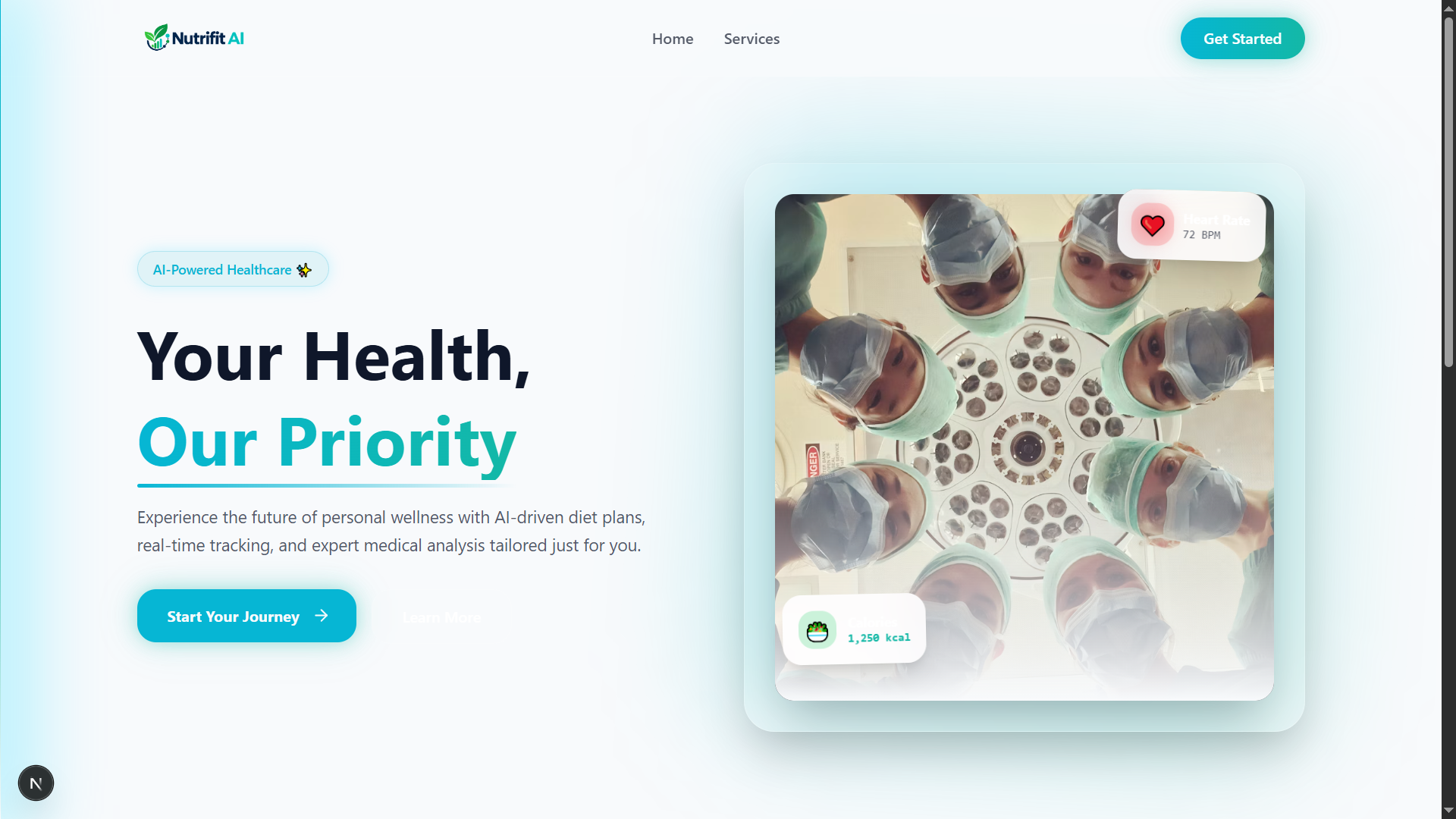 NutriFit AI Health Dashboard
